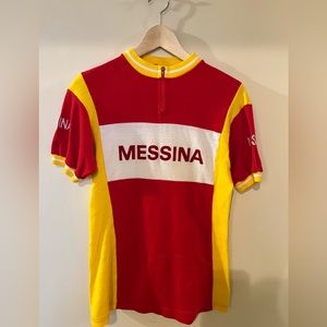 Messina vintage knit cycling jersey Men’s medium